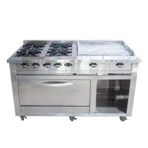 COCINA CO-HPL60-4Q ACERO INOXIDABLE