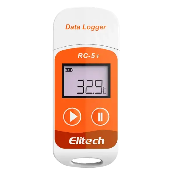 REGISTRADOR ELITECH DATOS DE TEMPERATURA RC-5+ CON PANTALLA