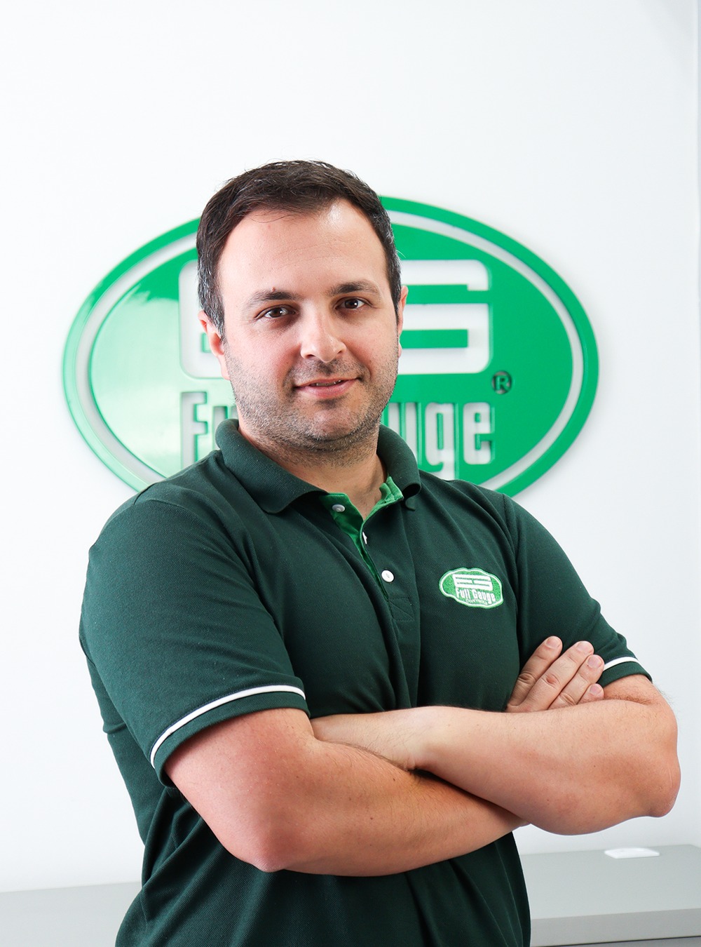 Expositor de la capacitación de actualización de equipos Full Gauge